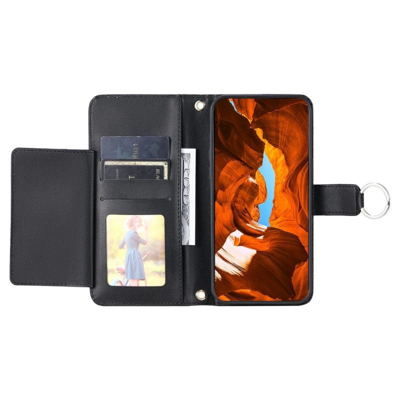 Housse Xiaomi Redmi Note 14 Pro 4G Matelassée avec Lanière et Bandoulière