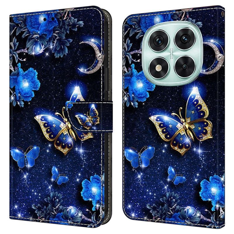 Housse Xiaomi Redmi Note 14 Pro 4G Papillons Brillants