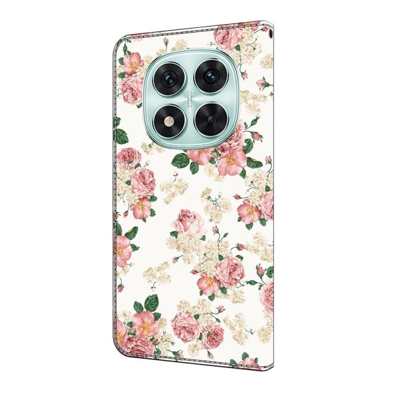 Housse Xiaomi Redmi Note 14 Pro 4G Pivoines