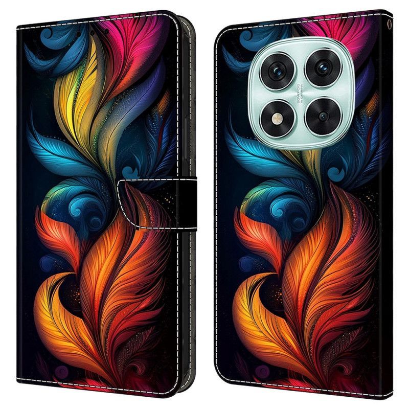Housse Xiaomi Redmi Note 14 Pro 4G Plumes Colorées