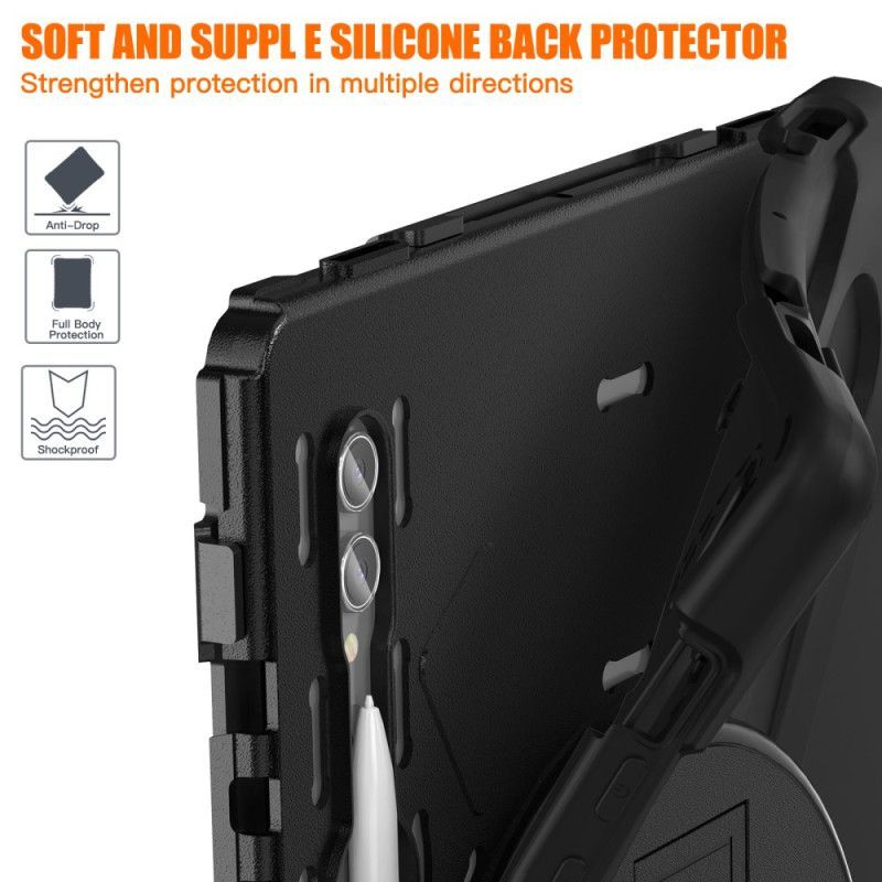 Coque Samsung Galaxy Tab S10 Ultra / S9 Ultra / S8 Ultra Triple Protection Sangle et Support