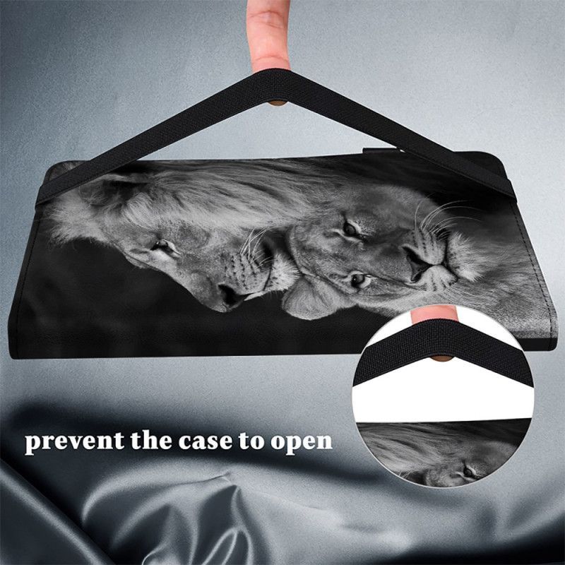 Étui Samsung Galaxy Tab S10 Ultra / S9 Ultra Couple de Lions