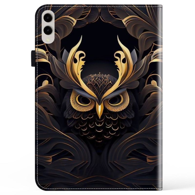 Étui Samsung Galaxy Tab S10 Ultra / S9 Ultra Hibou Doré