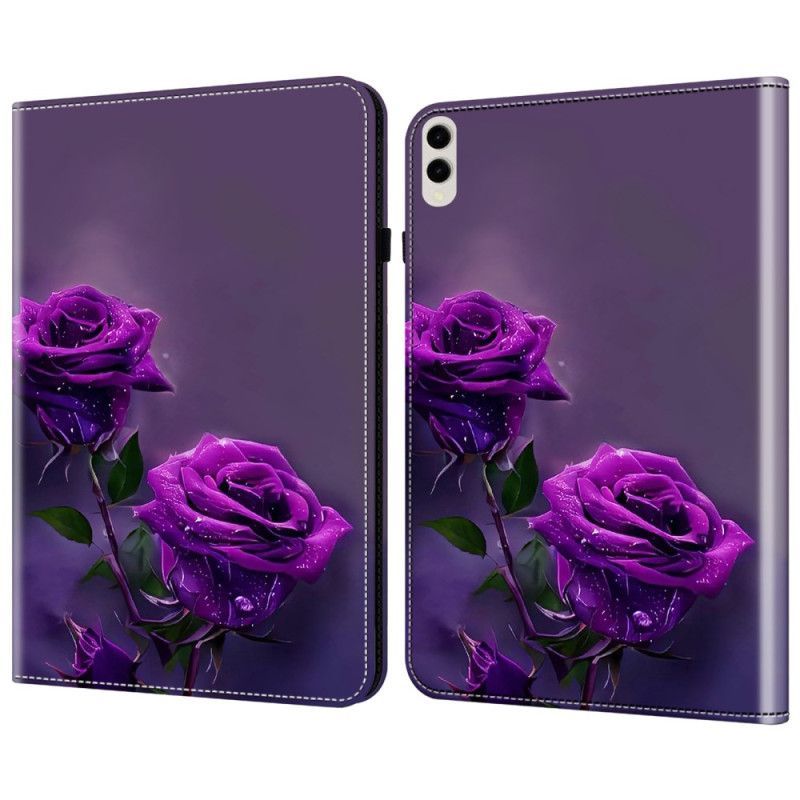 Samsung Galaxy Tab S10 Ultra / S9 Ultra Roses Violettes