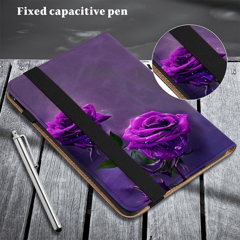 Samsung Galaxy Tab S10 Ultra / S9 Ultra Roses Violettes