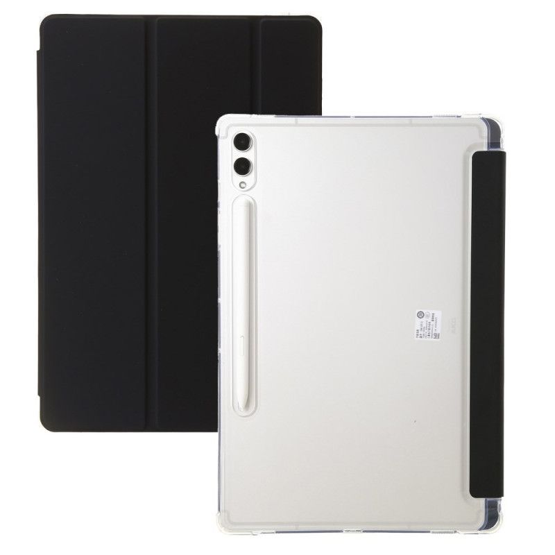 Smart Case Samsung Galaxy Tab S10 Ultra Trois Trois Volets et Dos Transparent