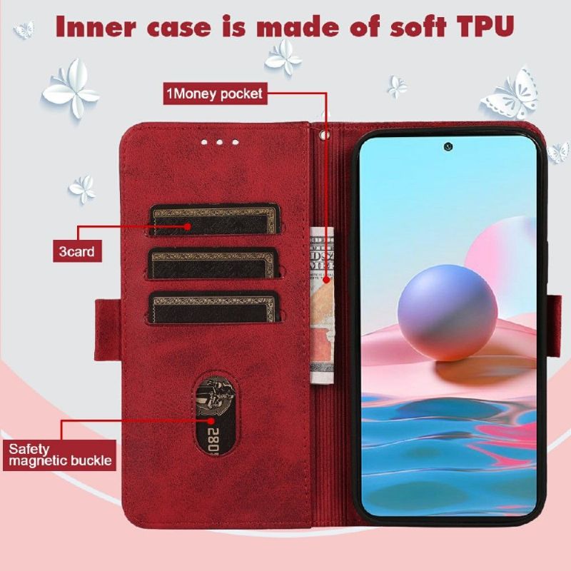 Housse Xiaomi Redmi 10 illustration chat effet cuir