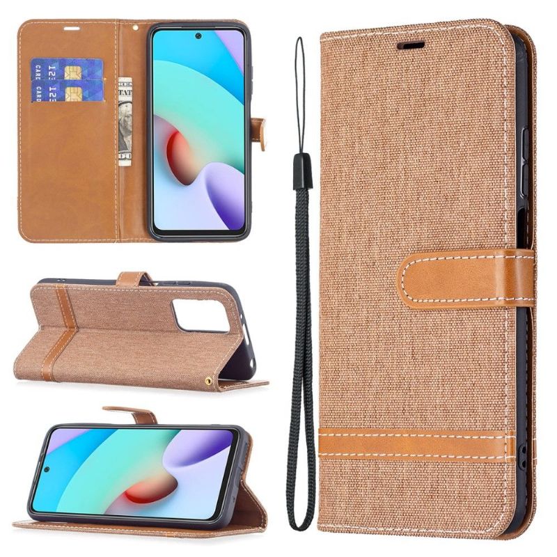 Housse Xiaomi Redmi 10 revêtement tissu