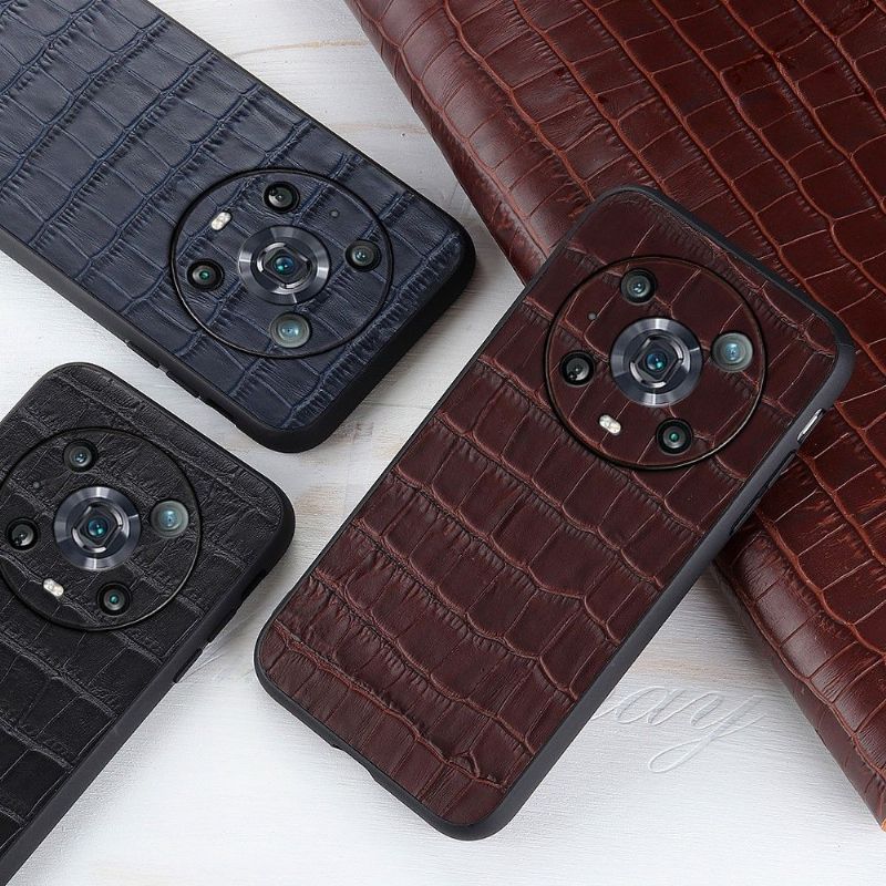 Coque Honor Magic 4 Pro Chic aspect peau de croco