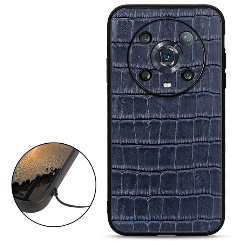 Coque Honor Magic 4 Pro Chic aspect peau de croco