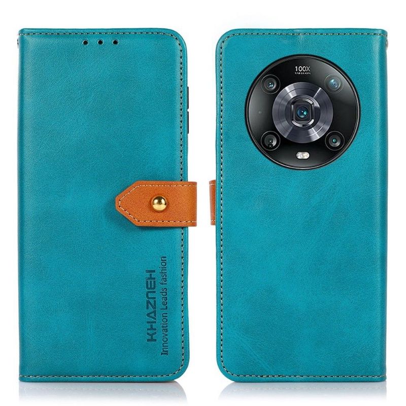 Housse Honor Magic 4 Pro KHAZNEH Bicolore simili cuir