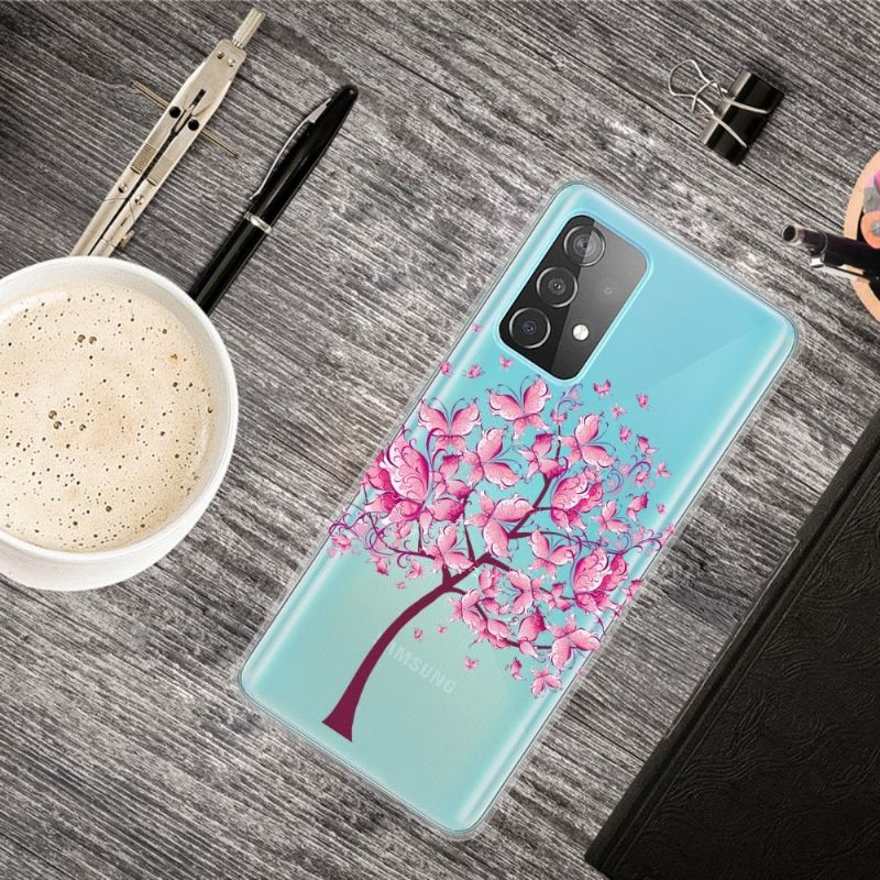 Coque Samsung Galaxy A32 4G arbre à papillons