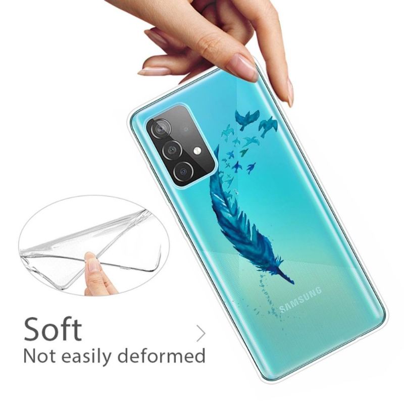 Coque Samsung Galaxy A32 4G Plume et Oiseaux
