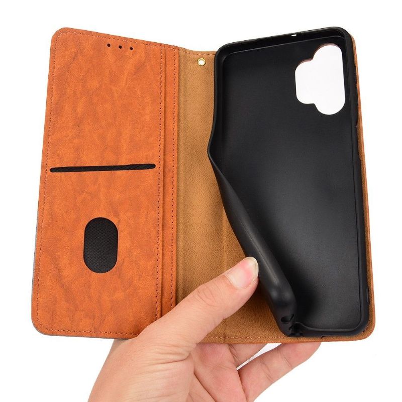 Housse Samsung Galaxy A32 4G flip cover simili cuir rétro
