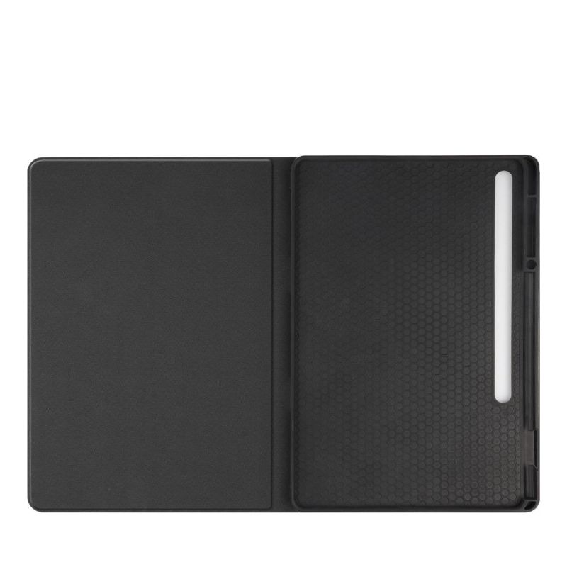 Housse Samsung Galaxy Tab S7 FE simili cuir rétro