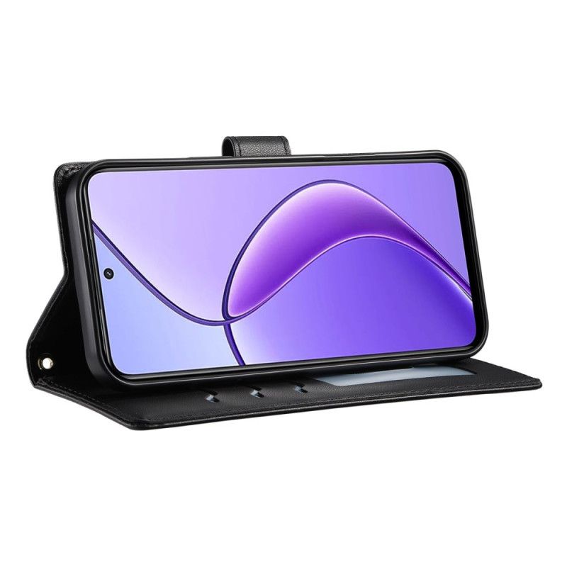 Housse Realme 14 Pro 5G Design Matelassé avec Lanière et Bandoulière