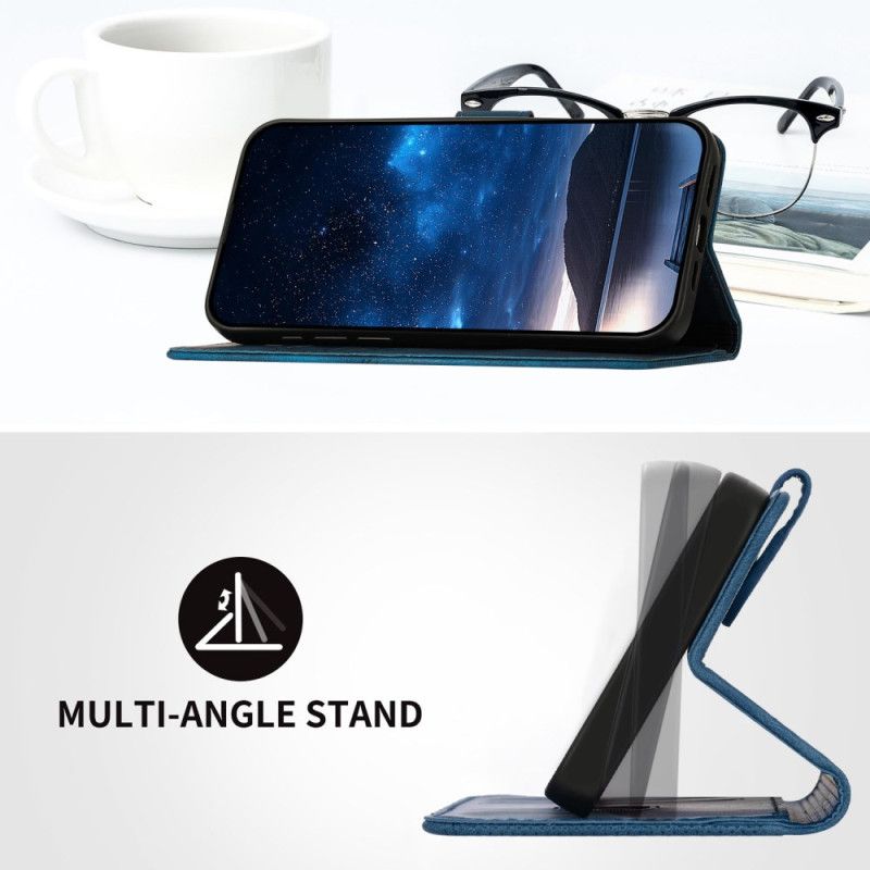 Housse Realme 14 Pro 5G Papillons Géométrique à Lanière