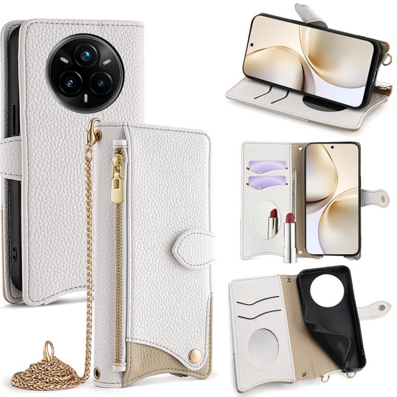 Housse Realme 14 Pro 5G Portefeuille et Chaîne