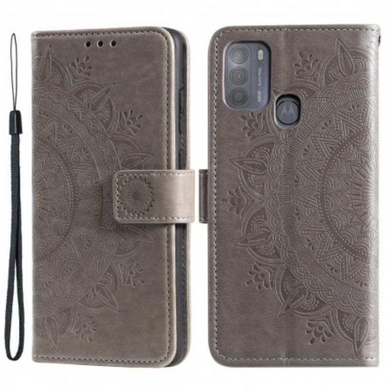 Housse Moto G50 Mandala Soleil