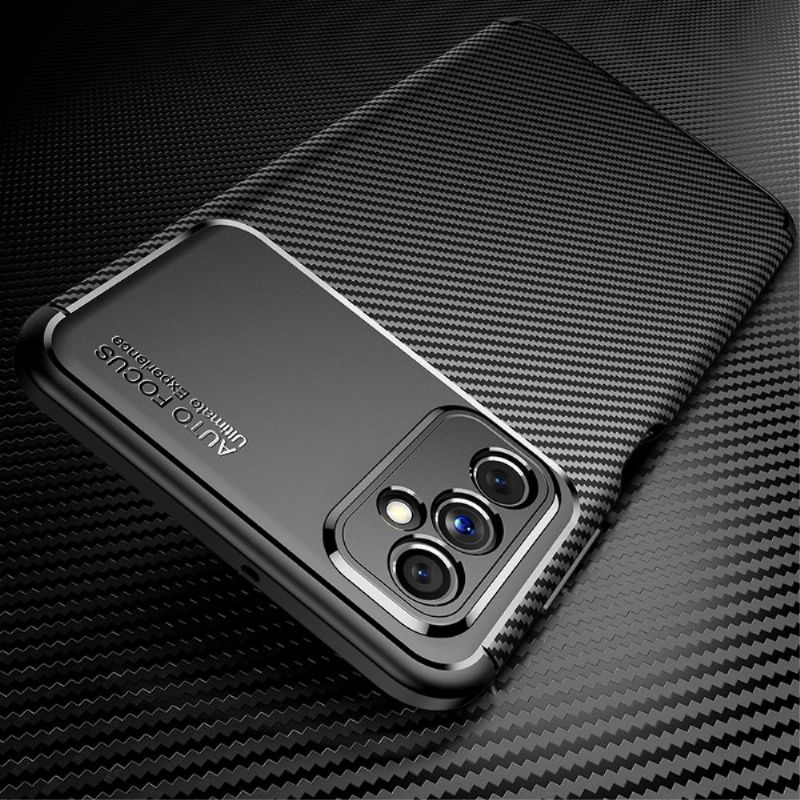 Coque Samsung Galaxy M52 5G style fibre de carbone