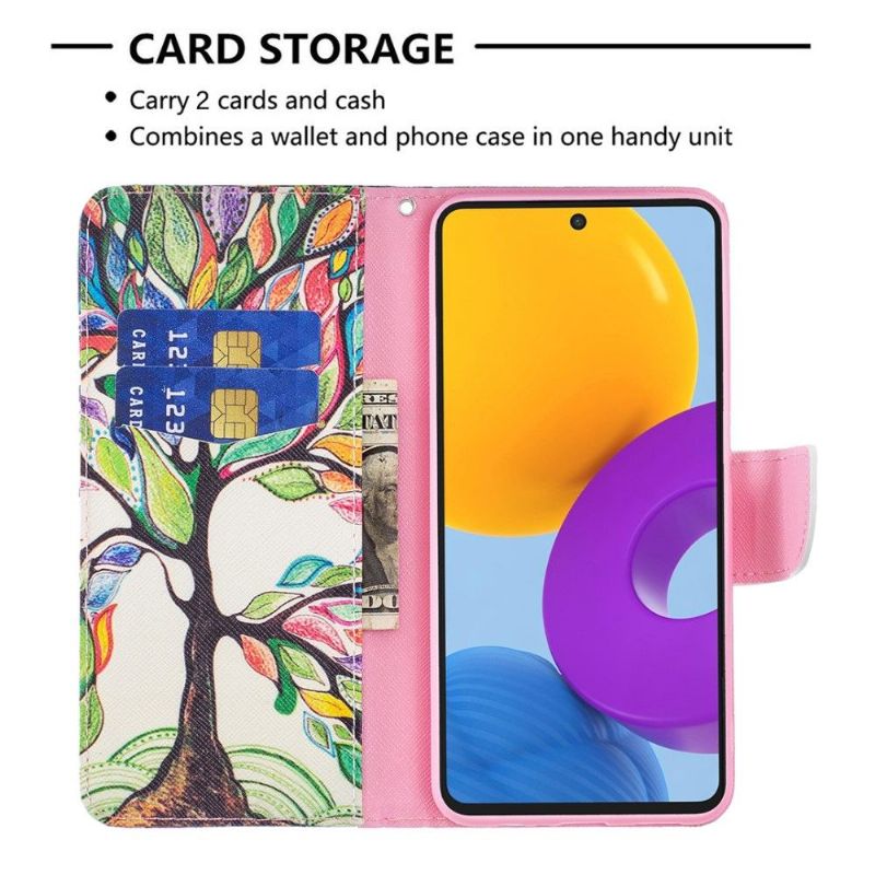 Housse Samsung Galaxy M52 5G dessin arbre