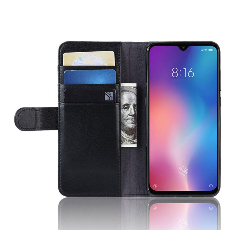 Xiaomi Mi 9 SE - Étui cuir premium porte cartes - Noir