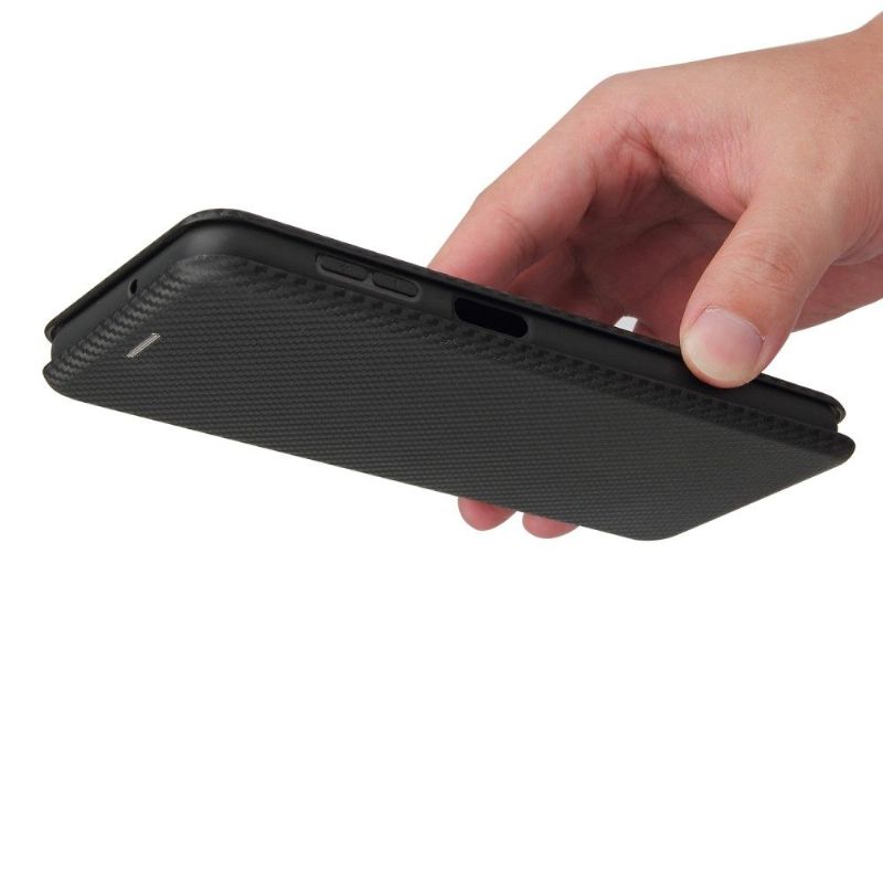Housse Samsung Galaxy A32 5G Simili Cuir Style Fibre de Carbone