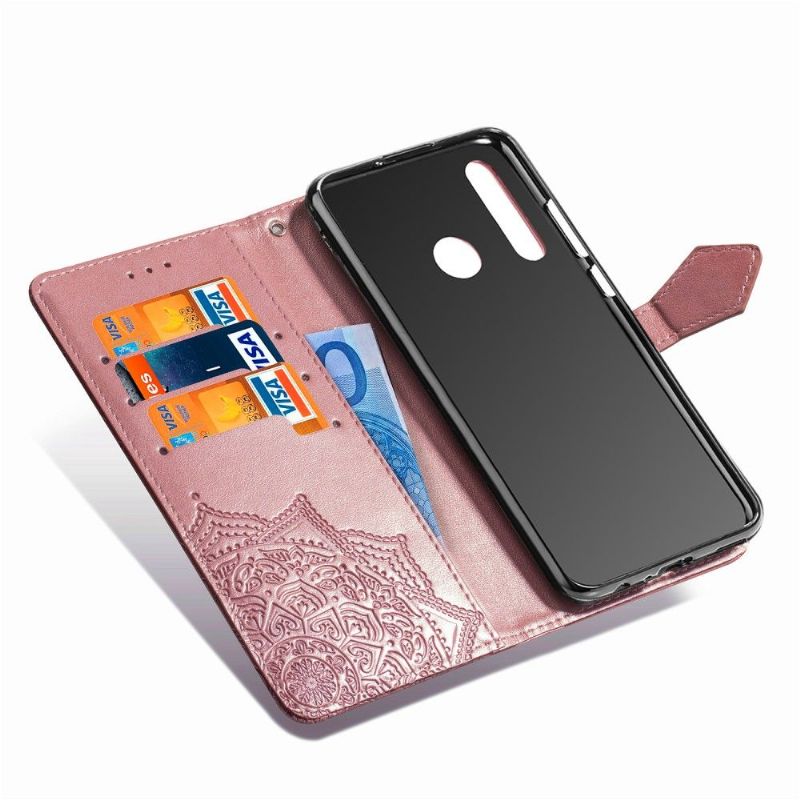 Honor 9X - Housse Mandala Soleil Porte-Cartes