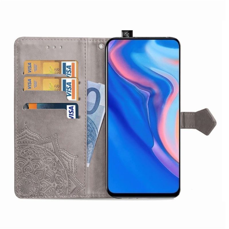 Honor 9X - Housse Mandala Soleil Porte-Cartes