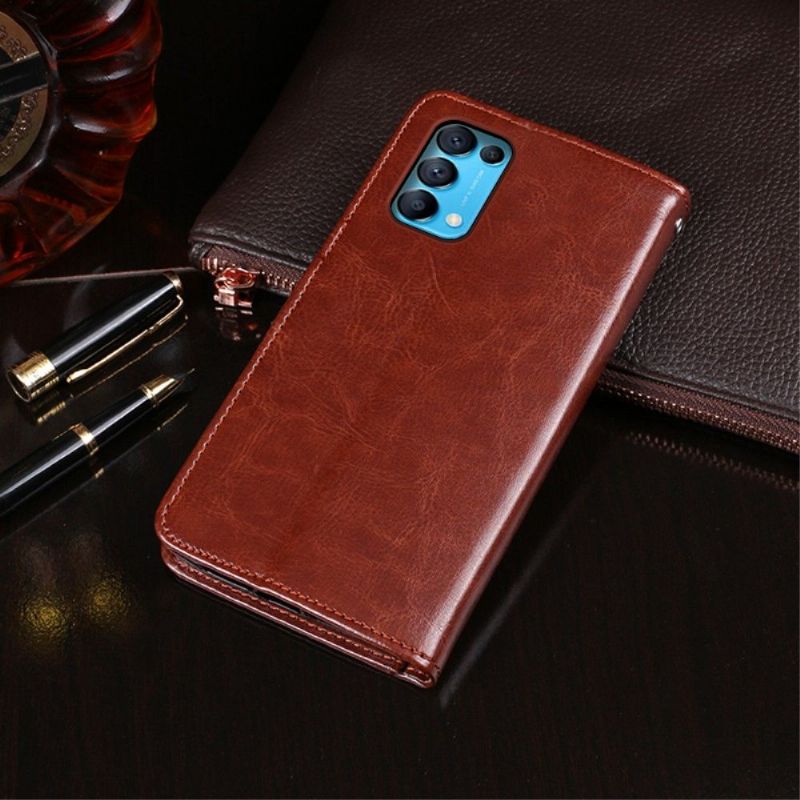 Housse Oppo Find X3 Lite IDEWEI Folio Effet Cuir