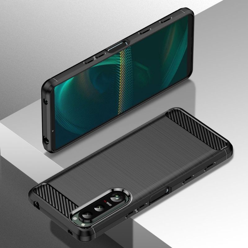 Coque Sony Xperia 5 III flexible effet brossé