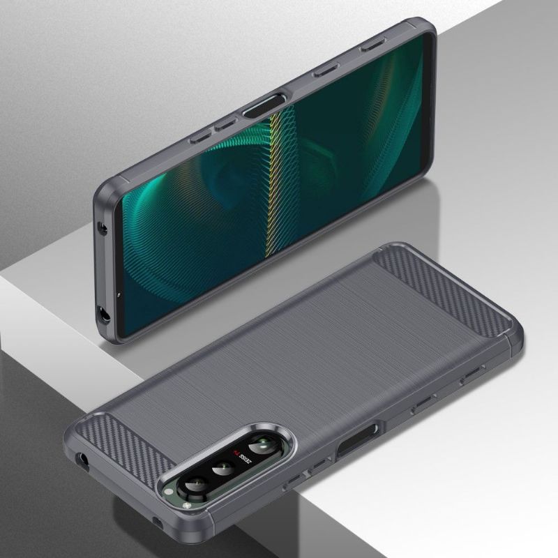 Coque Sony Xperia 5 III flexible effet brossé