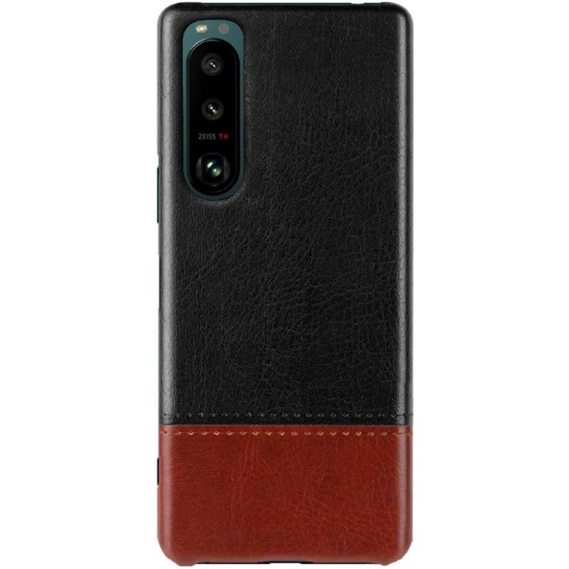 Coque Sony Xperia 5 III Imak simili cuir bicolore