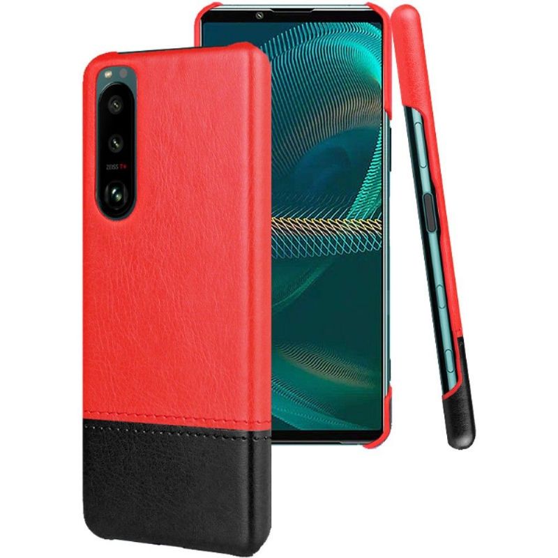 Coque Sony Xperia 5 III Imak simili cuir bicolore