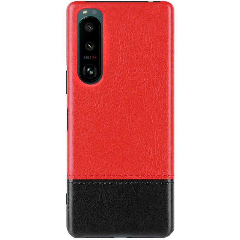 Coque Sony Xperia 5 III Imak simili cuir bicolore