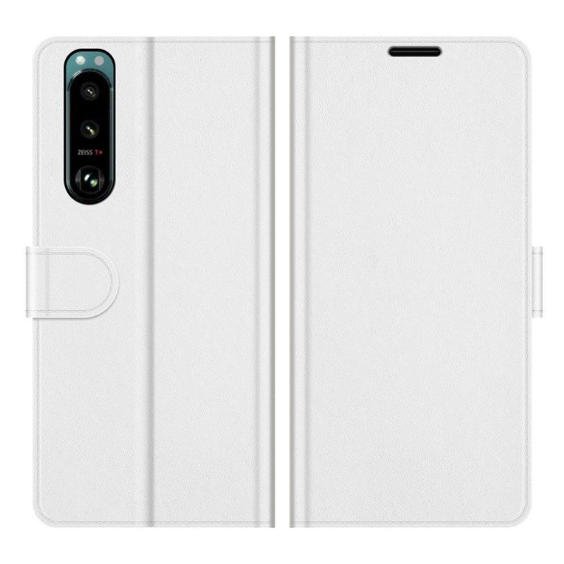 Étui Sony Xperia 5 III simili cuir fonction stand