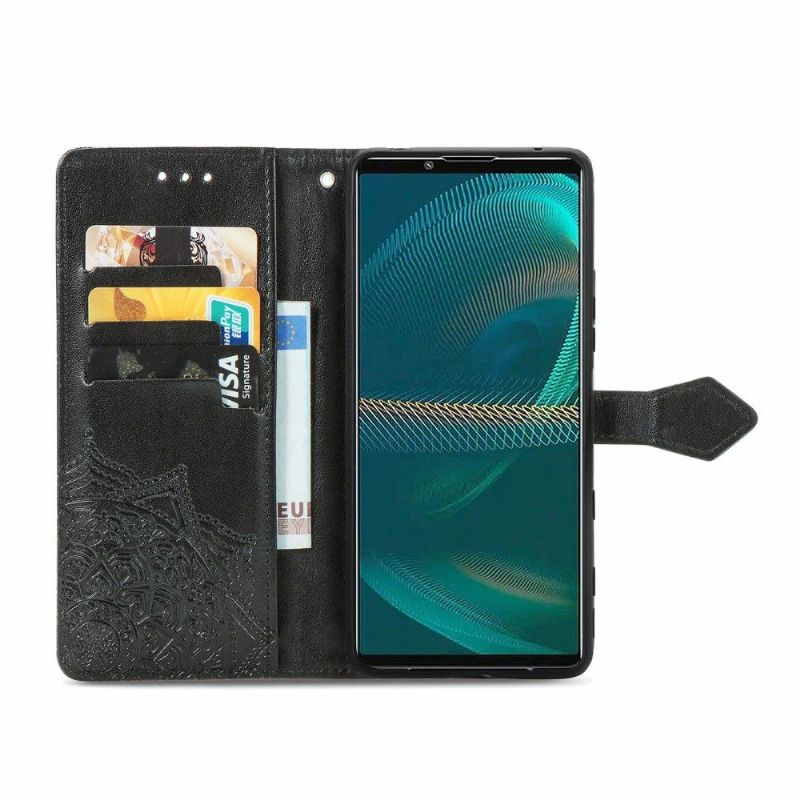 Housse Sony Xperia 5 III Mandala Porte Cartes