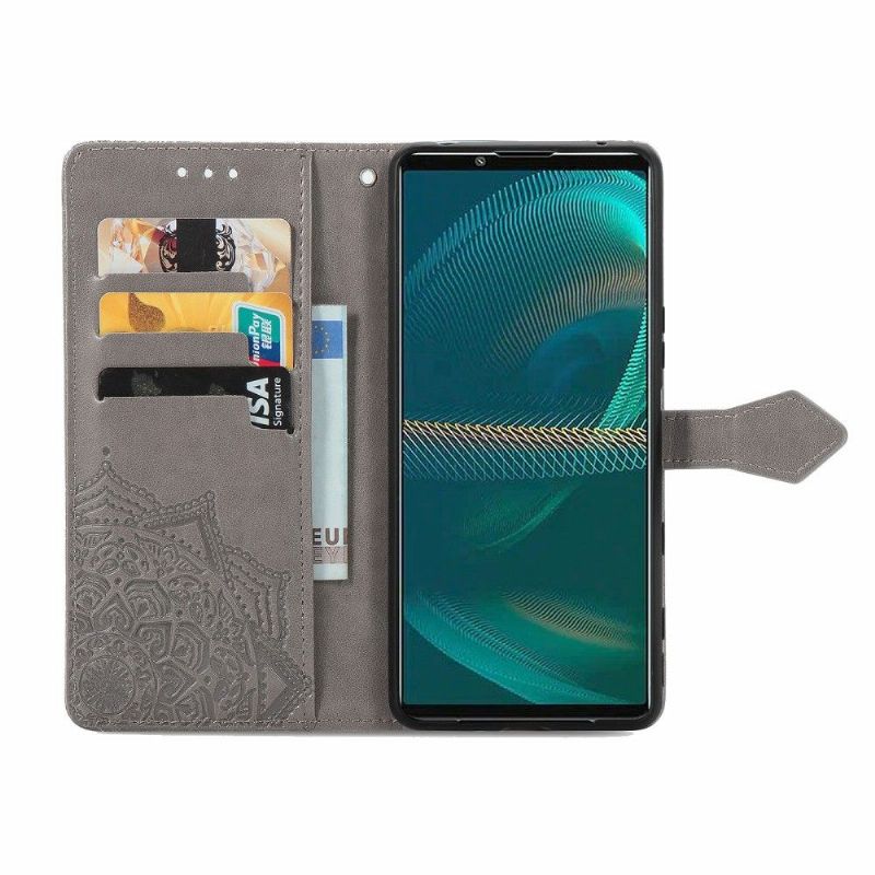 Housse Sony Xperia 5 III Mandala Porte Cartes