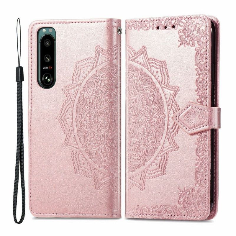 Housse Sony Xperia 5 III Mandala Porte Cartes