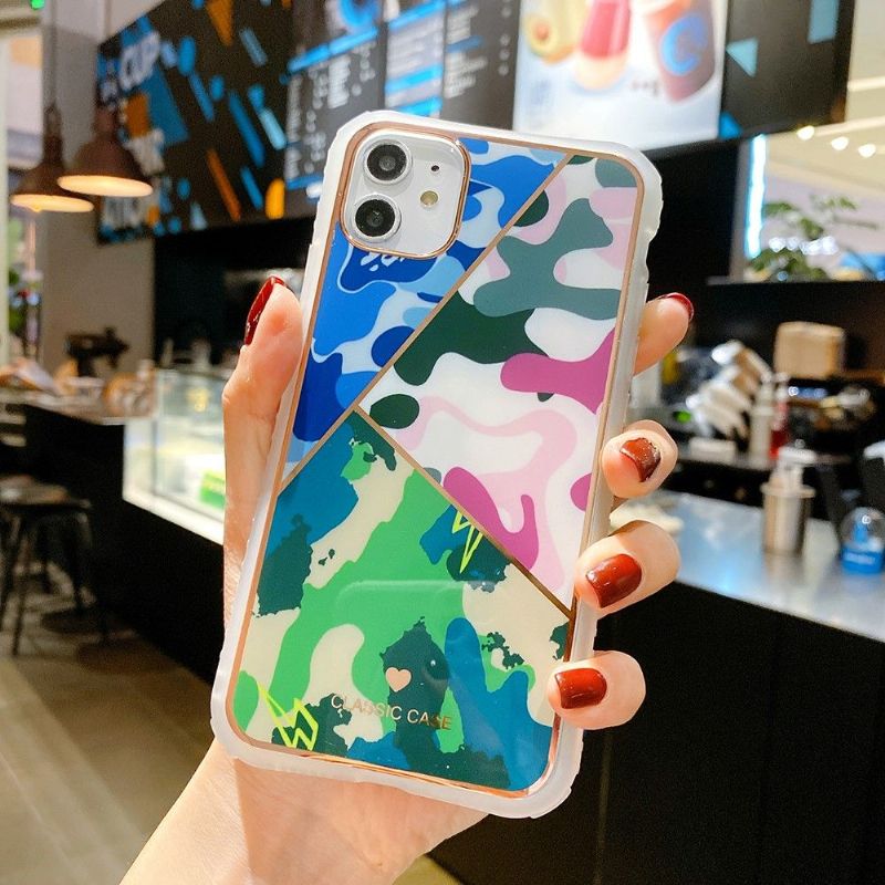 Coque iPhone 12 Pro / 12 Camouflage Coloré