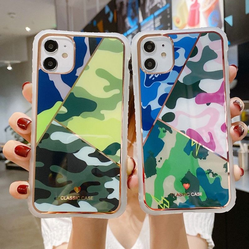 Coque iPhone 12 Pro / 12 Camouflage Coloré