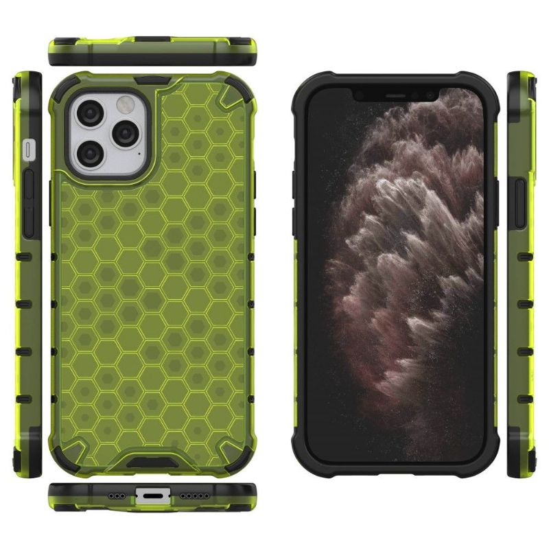 Coque iPhone 12 / 12 Pro Design Nid d'abeille
