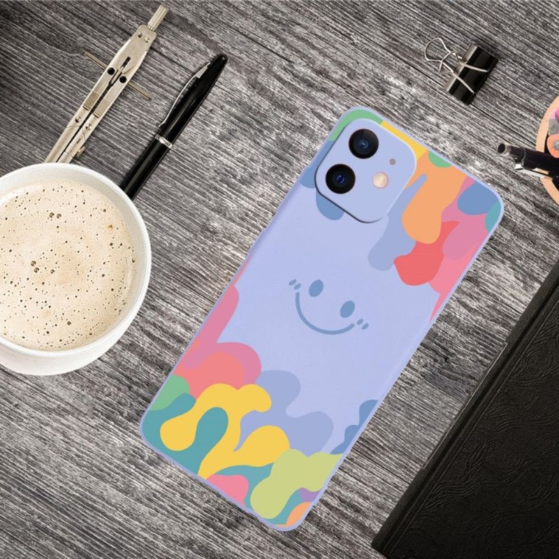 Coque iPhone 12 Splash Smiling en silicone