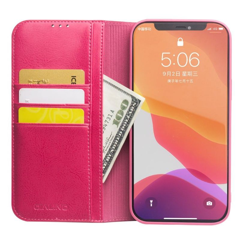Étui iPhone 12 Pro / 12 fait main en cuir véritable