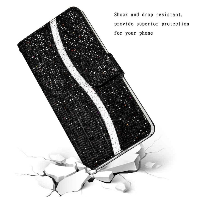 Housse iPhone 12 Pro / 12 Glitter Porte Cartes