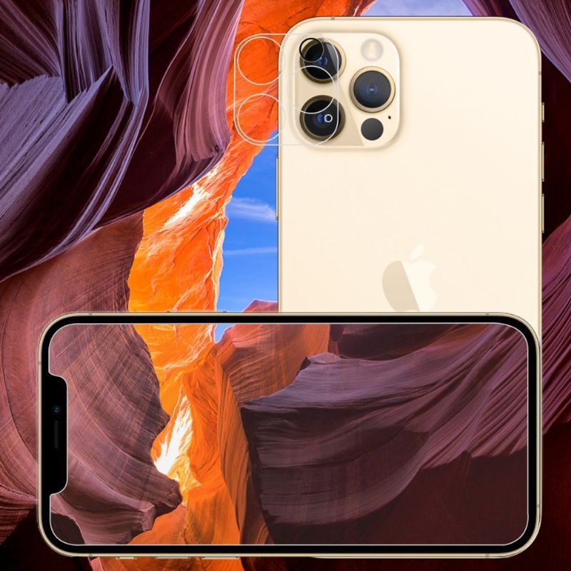 Pack films protecteurs écran + lentille en verre trempé pour iPhone 12 Pro