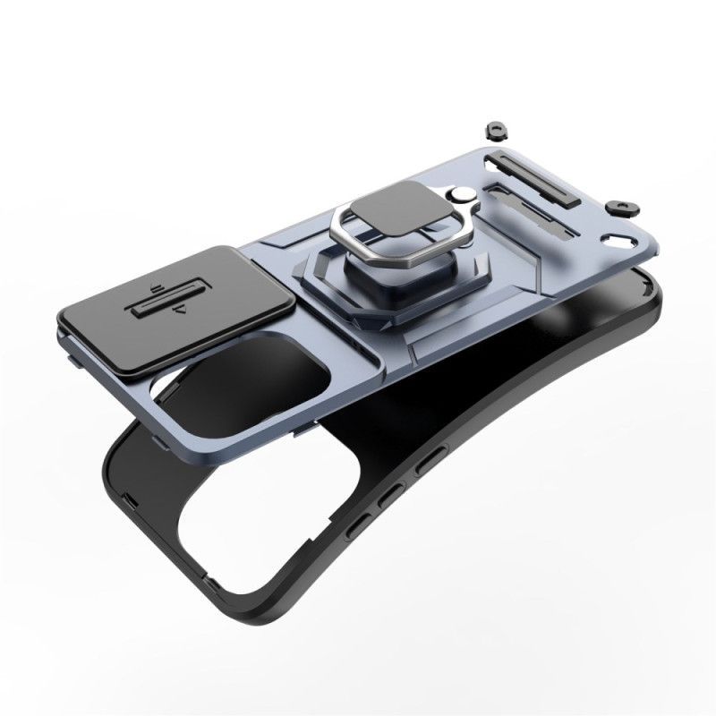 Coque Oppo Reno13 Pro 5G Ring Résistante avec Couvre-Objectif