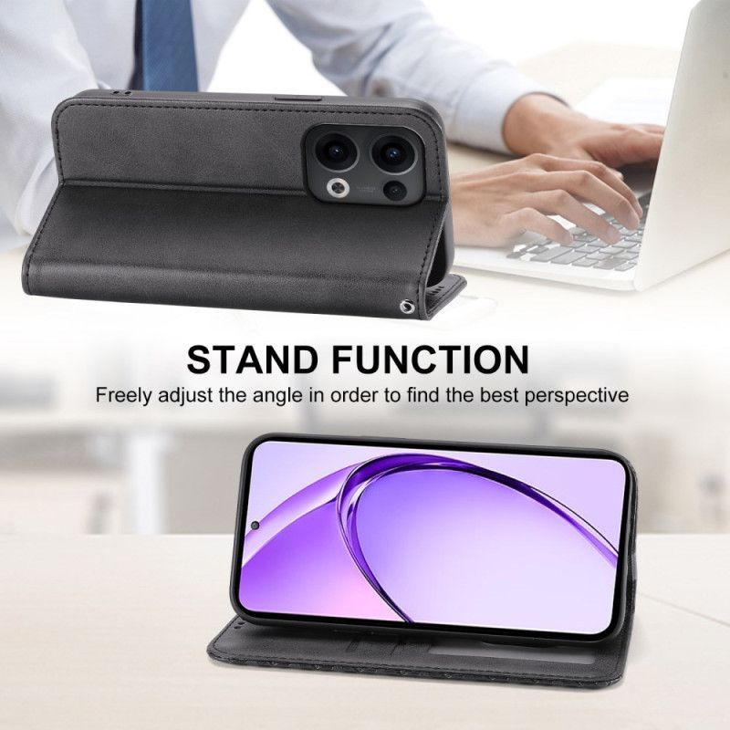 Flip Cover Oppo Reno 13 Pro 5G Motif Losanges à Lanière