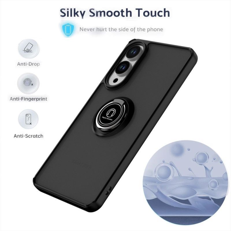 Coque Samsung Galaxy S25 Edge Anneau-Support Antichoc