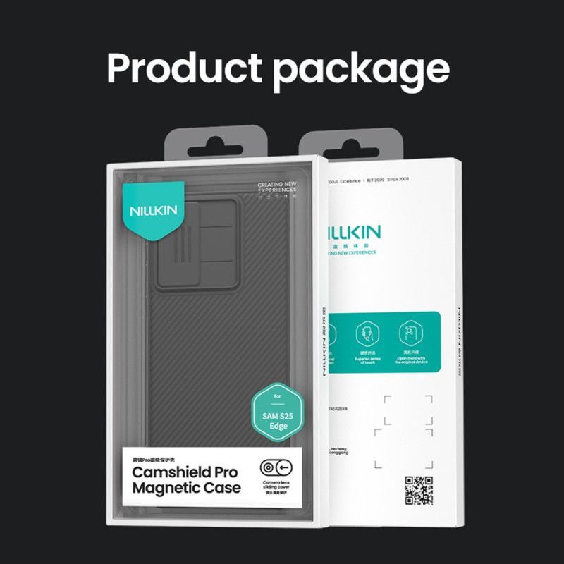 Coque Samsung Galaxy S25 Edge Camshield Pro avec Protection Coulissante pour Caméra NILLKIN